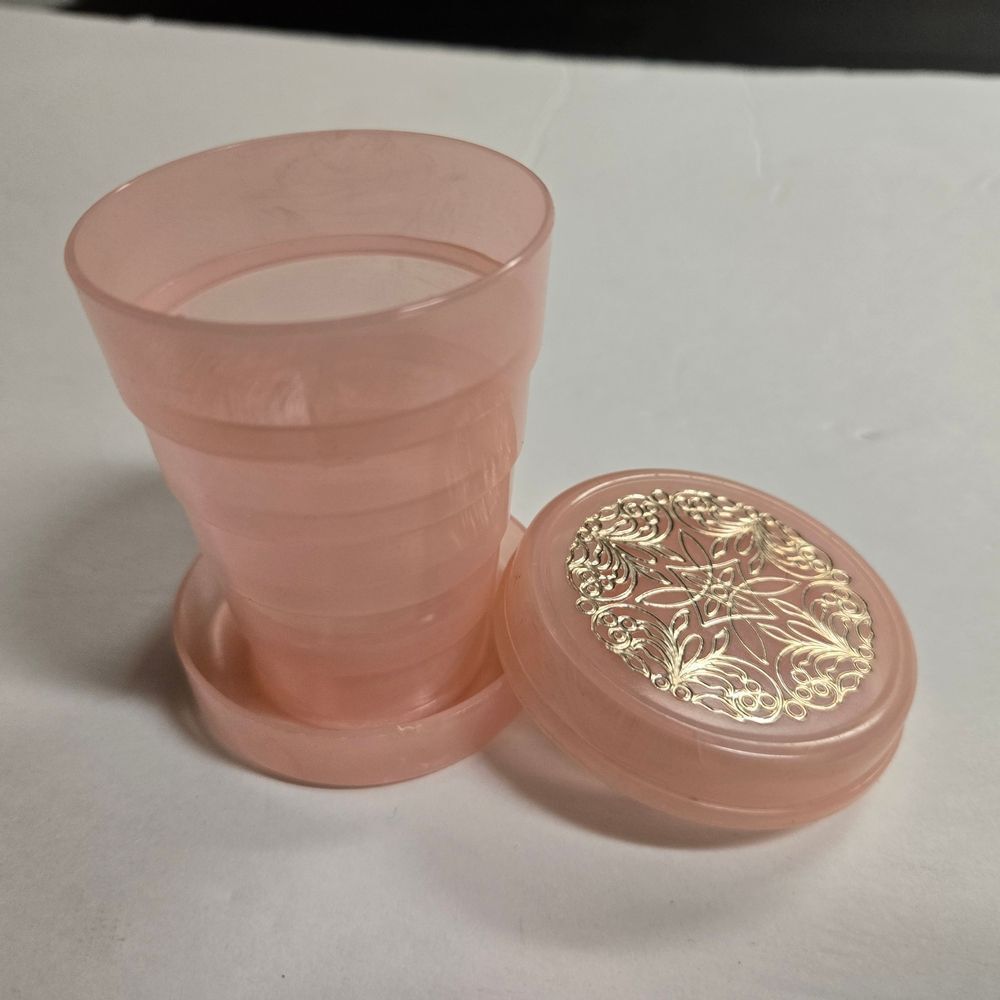 Elegant Pill Case w/ Collapsible Cup